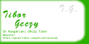 tibor geczy business card